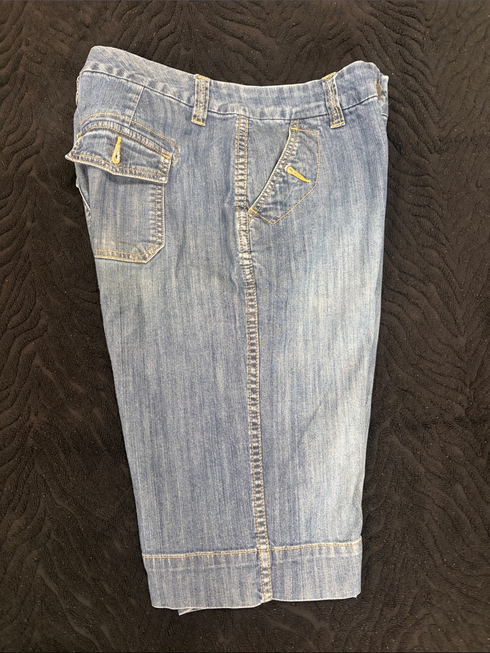 Chico's Light Blue Denim Cargo Shorts